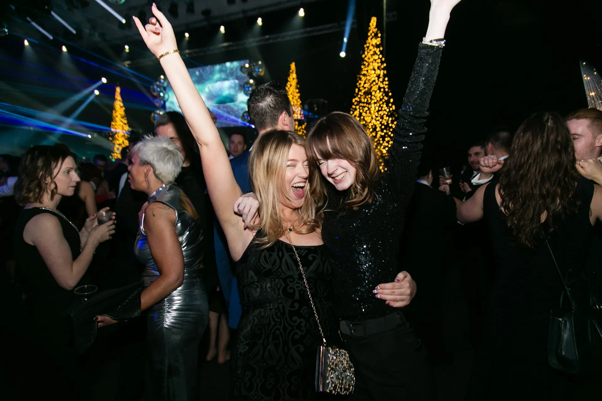 guests dancing at corporate event