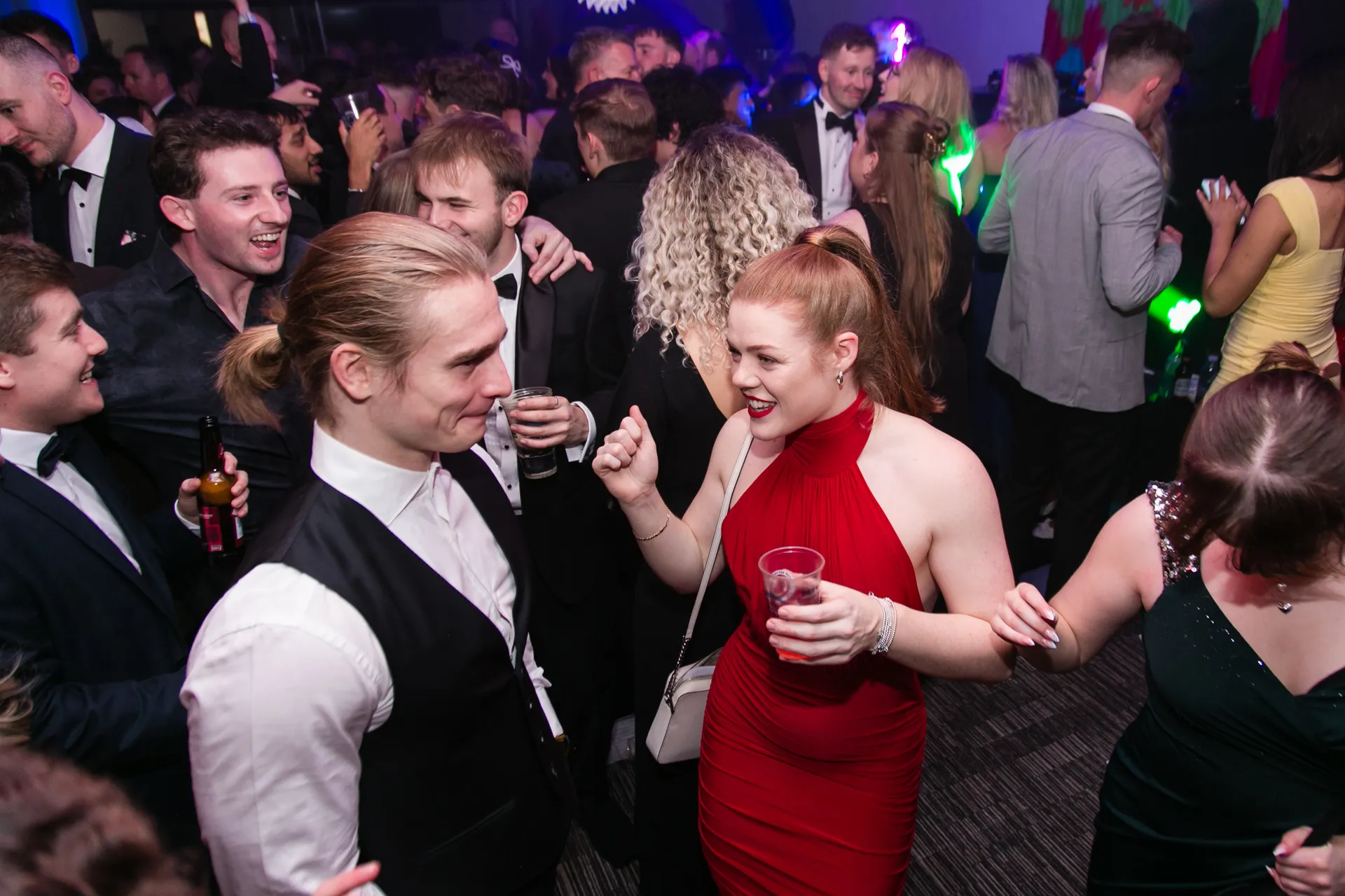 guests dancing at corporate event