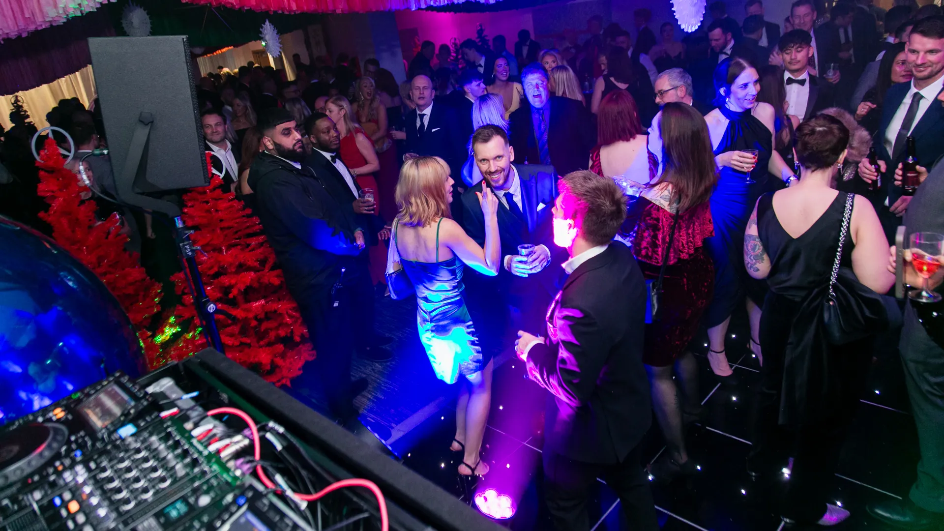 Guests dancing at corporate event